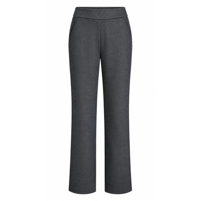 Micha Broek 122841 elastische taille Charcoal Melée Micha Broek 122841 elastische taille Charcoal Melée